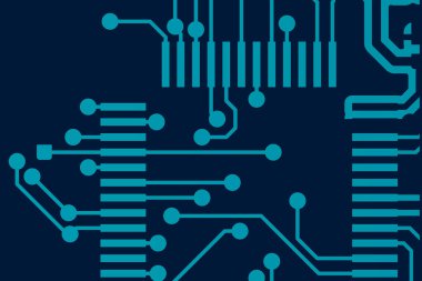 Devre tasarımı arka plan vektör illüstrasyonu 10 birim. Soyut teknoloji arkaplanı