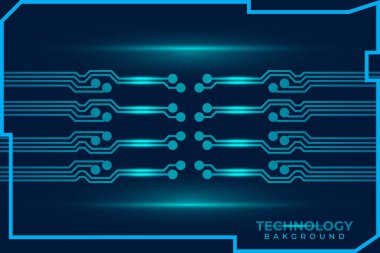 Devre tasarımı arka plan vektör illüstrasyonu 10 birim. Soyut teknoloji arkaplanı
