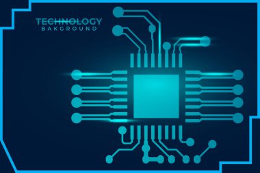 Devre tasarımı arka plan vektör illüstrasyonu 10 birim. Soyut teknoloji arkaplanı