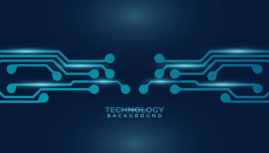 Devre tasarımı arka plan vektör illüstrasyonu 10 birim. Soyut teknoloji arkaplanı