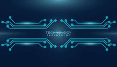 Devre tasarımı arka plan vektör illüstrasyonu 10 birim. Soyut teknoloji arkaplanı