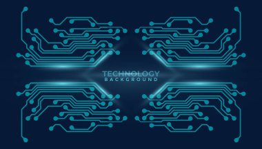 Devre tasarımı arka plan vektör illüstrasyonu 10 birim. Soyut teknoloji arkaplanı