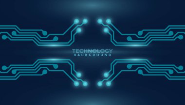 Devre tasarımı arka plan vektör illüstrasyonu 10 birim. Soyut teknoloji arkaplanı