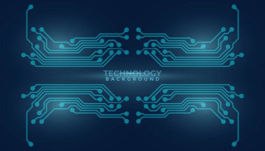 Devre tasarımı arka plan vektör illüstrasyonu 10 birim. Soyut teknoloji arkaplanı
