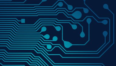 Devre tasarımı arka plan vektör illüstrasyonu 10 birim. Soyut teknoloji arkaplanı