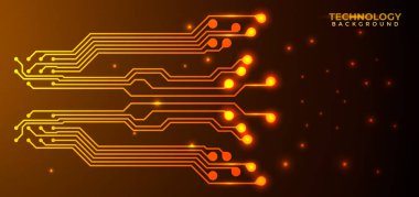 Devre tasarımı arka plan vektör illüstrasyonu 10 birim. Soyut teknoloji arkaplanı