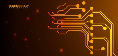 Devre tasarımı arka plan vektör illüstrasyonu 10 birim. Soyut teknoloji arkaplanı