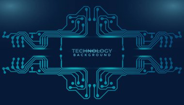 Devre tasarımı arka plan vektör illüstrasyonu 10 birim. Soyut teknoloji arkaplanı