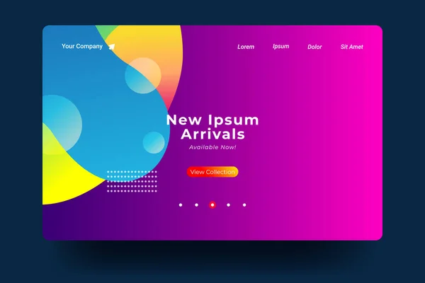 İniş sayfası şablonu tasarımı. İniş sayfası, afiş, web sitesi, ana sayfa, kart, ui, ya da uygulamalar için modern düz tasarım konsepti. Vektör illüstrasyonu