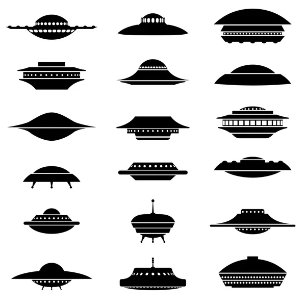 UFO schepen vector — Stockvector