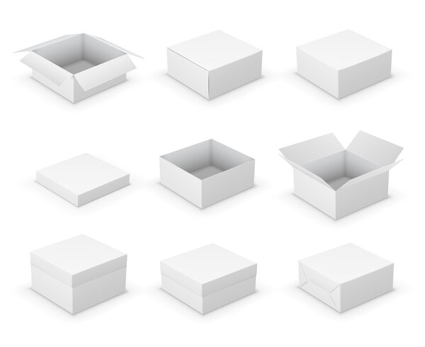 Вектор открытых ящиков
