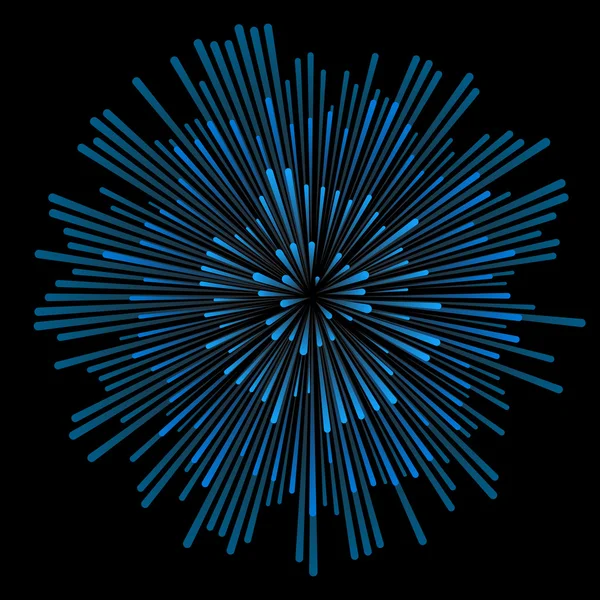 Rayons de souffle d'étoile — Image vectorielle