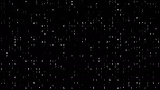 Obrazovka binárního kódu — Stock video
