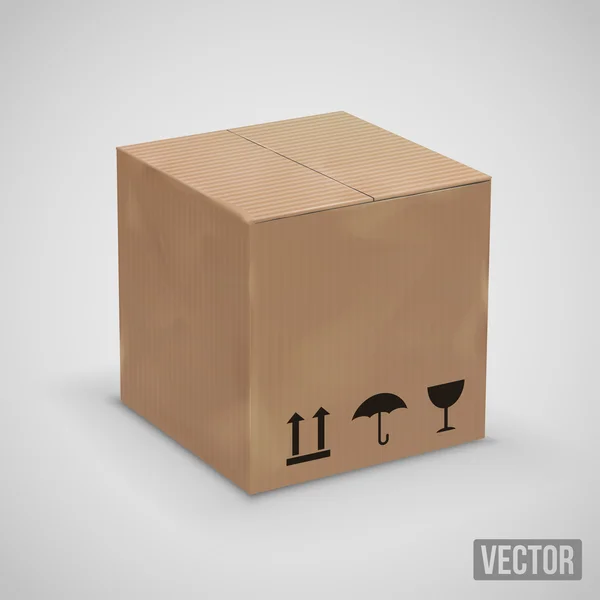 Gamla box vektor — Stock vektor