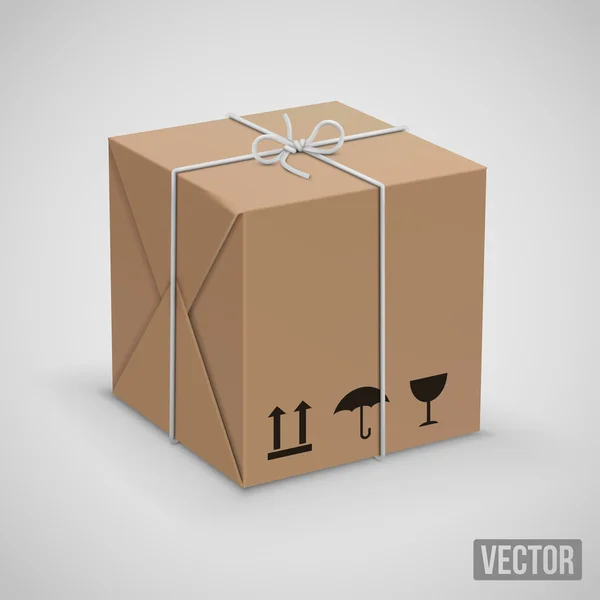 Wraped box vector — Stock Vector