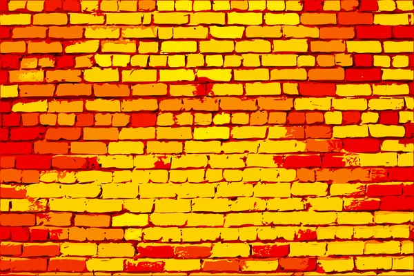 Гранж цегляна стіна — стоковий вектор