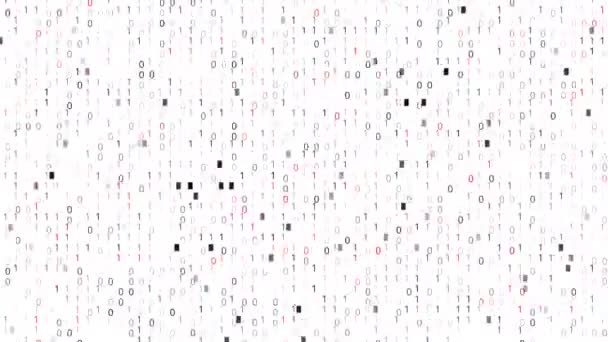 Binary Code Screen — Stock Video