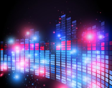 müzik ekolayzer vektör