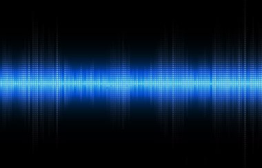 Soyut mavi ekolayzır