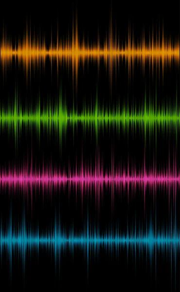 Music sound waves — Stock Vector