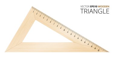 Ahşap vektör üçgen