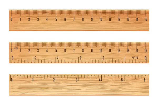 Vector wooden ruler Stock Vector by ©iunewind 120991440