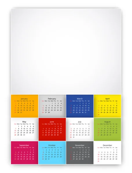 Kalender 2017 vektor — Stock vektor