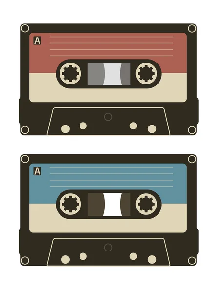 Cassette compacte rétro — Image vectorielle
