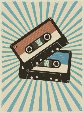 Retro kompakt kaset