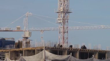 Kış inşaat alanı