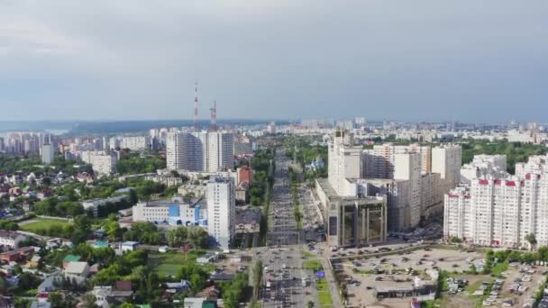 Samara miasto antena — Wideo stockowe