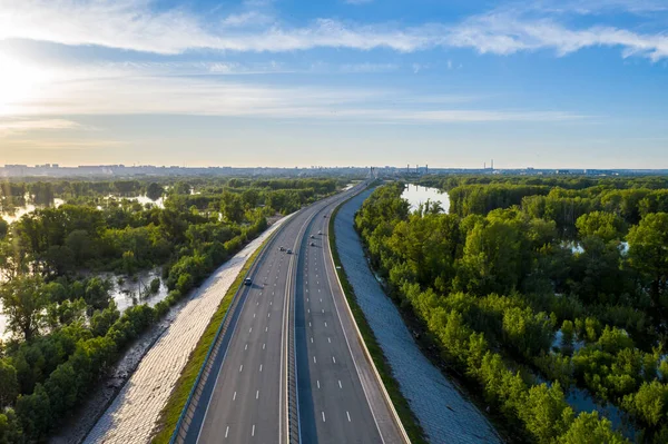 Strada aerea notturna — Foto Stock