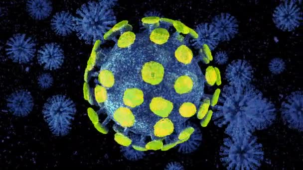 COVID-19 virus of human — 图库视频影像