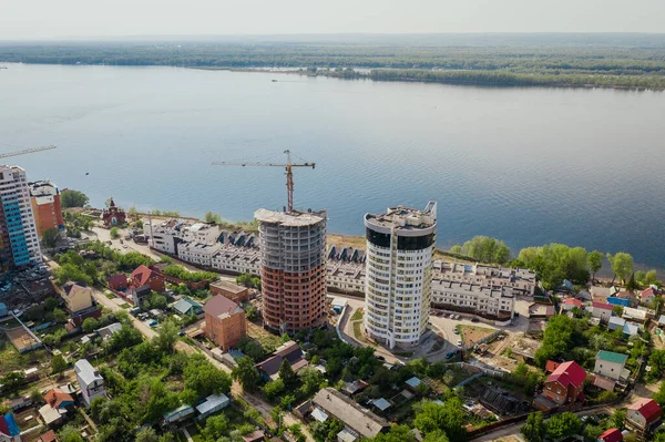 Flygfoto över staden — Stockfoto