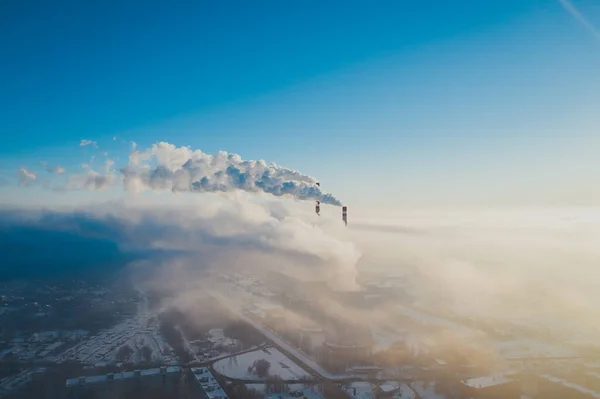 Cidade russa aérea — Fotografia de Stock