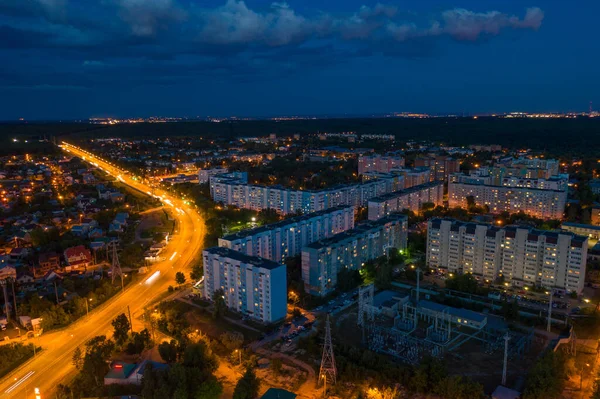 Samara miasto antena — Zdjęcie stockowe