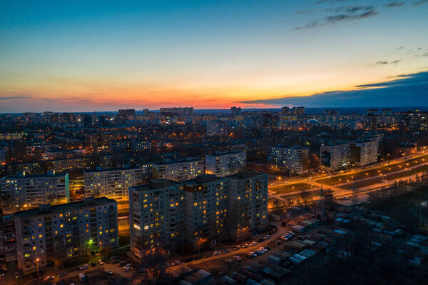 Aerial city view