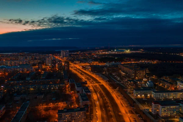 Vista aérea de la ciudad — Foto de Stock