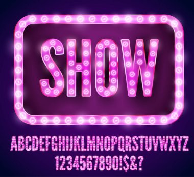 Retro Işık Harfleri