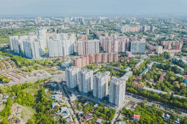 Mixed building view