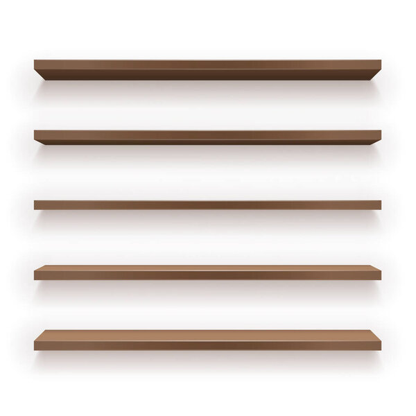 Set of Wood Shelves