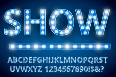 Retro Işık Harfleri