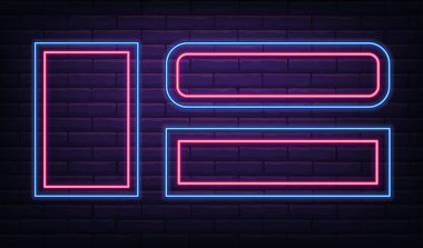 Neon duvar çerçevesi