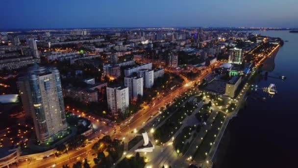 Vista aerea della città — Video Stock