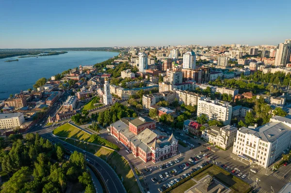 Flygfoto över staden — Stockfoto