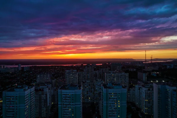 Vista aérea de la ciudad — Foto de Stock