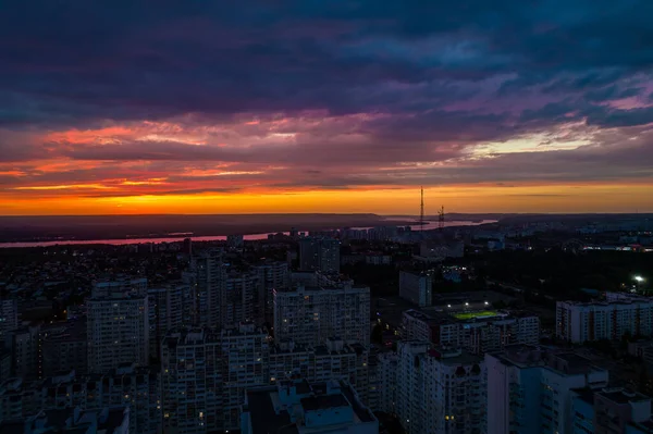 Vista aérea de la ciudad — Foto de Stock