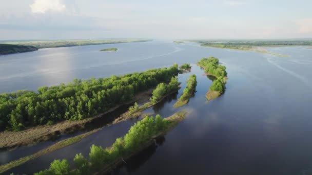 Ilha da pesca aérea — Vídeo de Stock