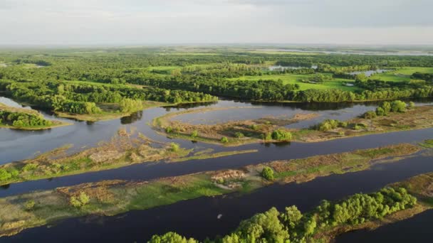 Isla de pesca aérea — Vídeos de Stock