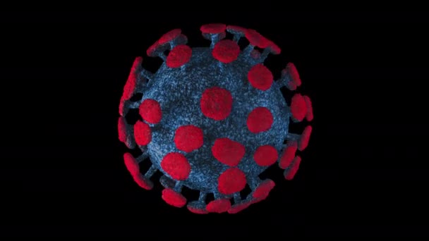 Vírus COVID-19 do ser humano — Vídeo de Stock
